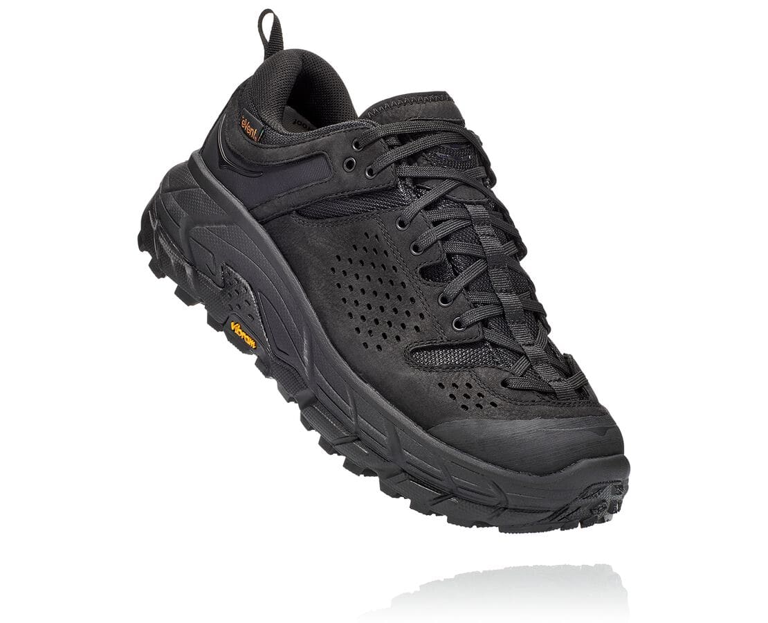 Hoka One One Tor Ultra Low Wp Jp Philippines - Men's Trail Running Shoes - Black | EG9785326